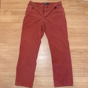 Light Red Polo Corduroy pants.